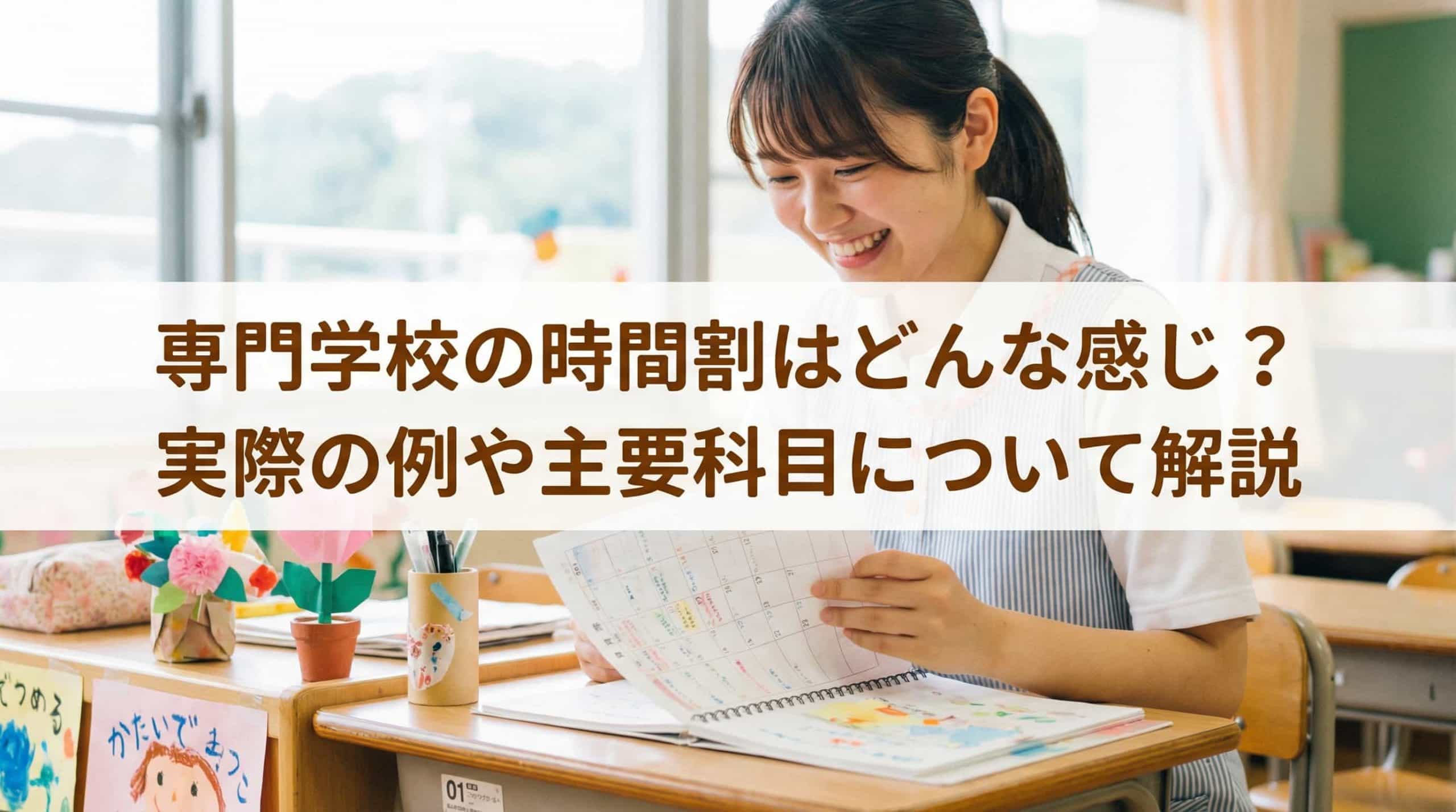 専門学校の時間割はどんな感じ？実際の例や主要科目について解説
